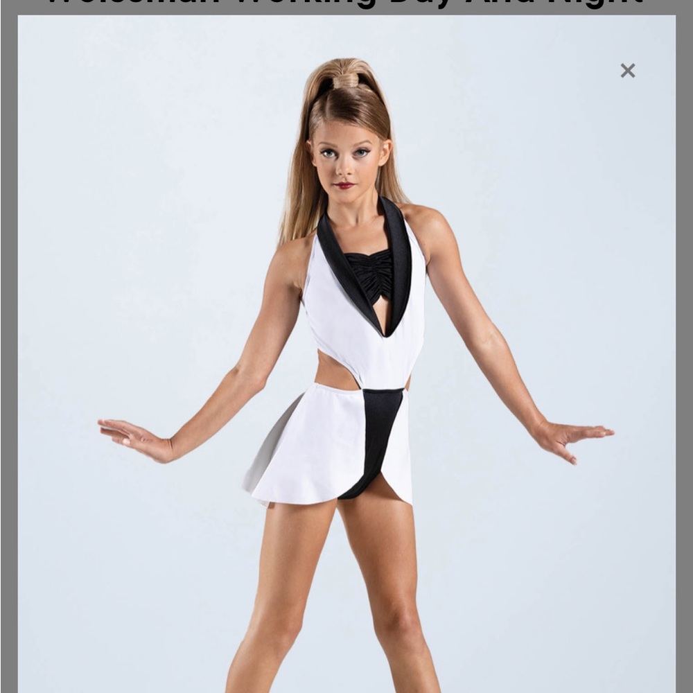 Black and white jazz costume